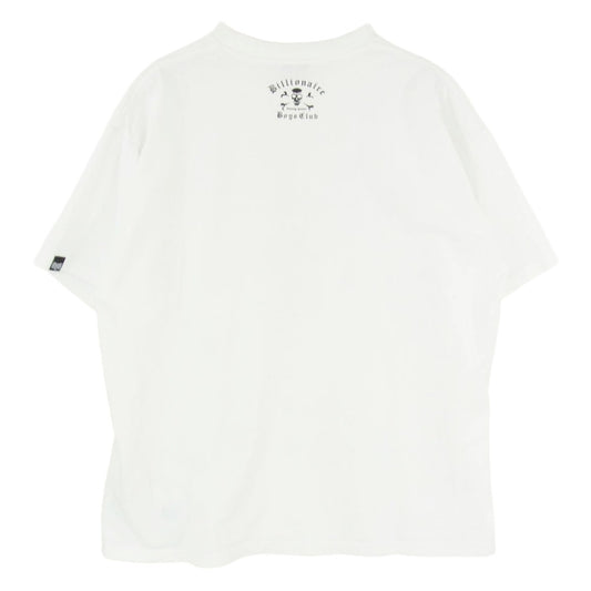 Billionaire Boys Club ビリオネアボーイズクラブ BOUNTY HUNTER バウンティーハンター 25SS bbcjp251T001 × Bounty Hunter バウンティ ハンター クルーネック コットン 半袖 Tシャツ ホワイト系 M【中古】