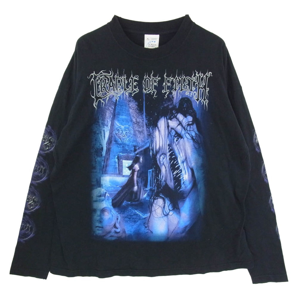 ヴィンテージ 00s cradle of filth Cthulhu Dawn LS TEE クレイドル オブ フィルス クトゥルフドーン 長袖 Tシャツ ブラック系 XL【中古】