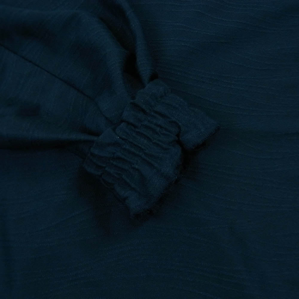 SHAREEF シャリーフ 23533004 TACK JQ SMOCK SHIRTS リボン プルオーバー スモーク シャツ ネイビー系 2【中古】
