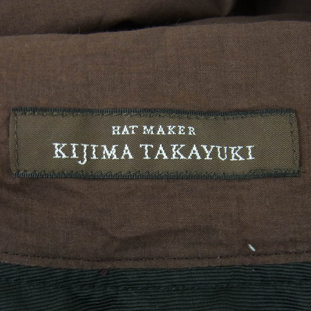 KIJIMA TAKAYUKI キジマタカユキ W-201137 Safari Hat サファリ ハット コード付き 帽子 ブラック系 1【中古】