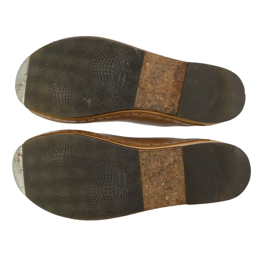 Rick Owens リックオウエンス Beach island sandals サボ レザー サンダル ブラウン系 サイズ表記なし【中古】