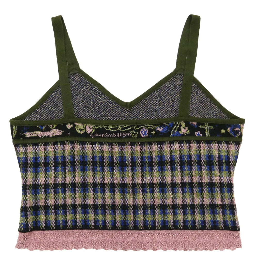 ルルムウ 23AW rrm23AW-KN04 dreamreading jacquard camisole ドリームリーディング ジャガード キャミソール ビスチェ マルチカラー系 FREE【中古】
