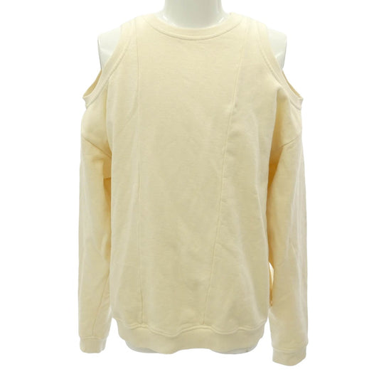 MAISON MARGIELA メゾンマルジェラ S51GU0080 ショルダーレス クルーネック 長袖 肩あき スウェット オフホワイト系 XS【中古】