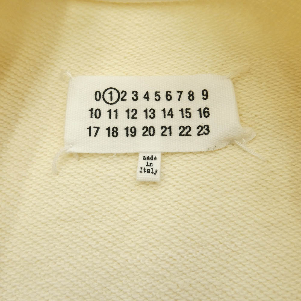 MAISON MARGIELA メゾンマルジェラ S51GU0080 ショルダーレス クルーネック 長袖 肩あき スウェット オフホワイト系 XS【中古】