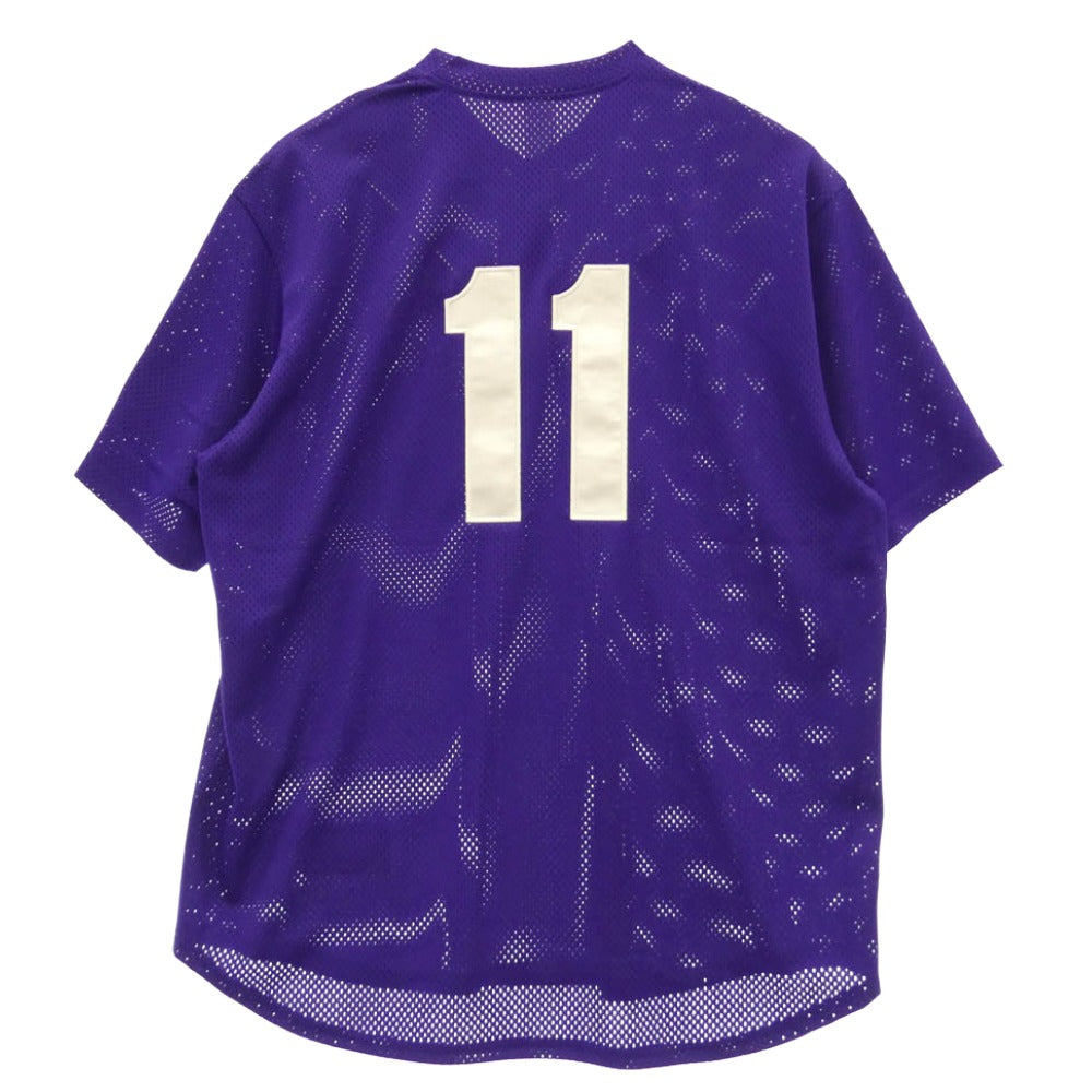 Supreme シュプリーム 26SS Shop S Logo Baseball Henley Los Angeles ショップSロゴ ベースボール ヘンリー ロサンゼルス 半袖 Tシャツ パープル系 XL【極上美品】【中古】