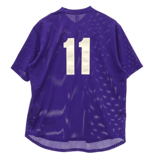 Supreme シュプリーム 26SS Shop S Logo Baseball Henley Los Angeles ショップSロゴ ベースボール ヘンリー ロサンゼルス 半袖 Tシャツ パープル系 XL【極上美品】【中古】