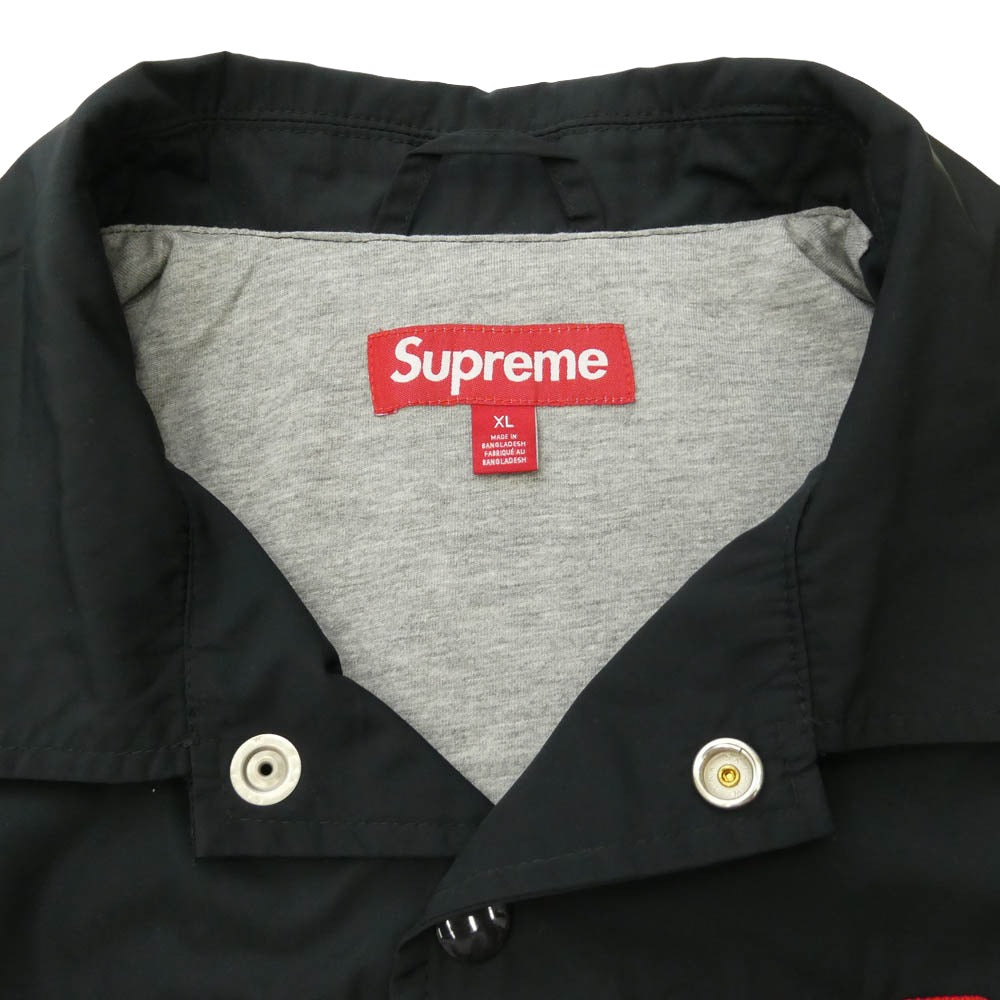 Supreme シュプリーム 26SS Spellout Coaches Jacket スペルアウト コーチ ロゴ ジャケット ブラック系【極上美品】【中古】