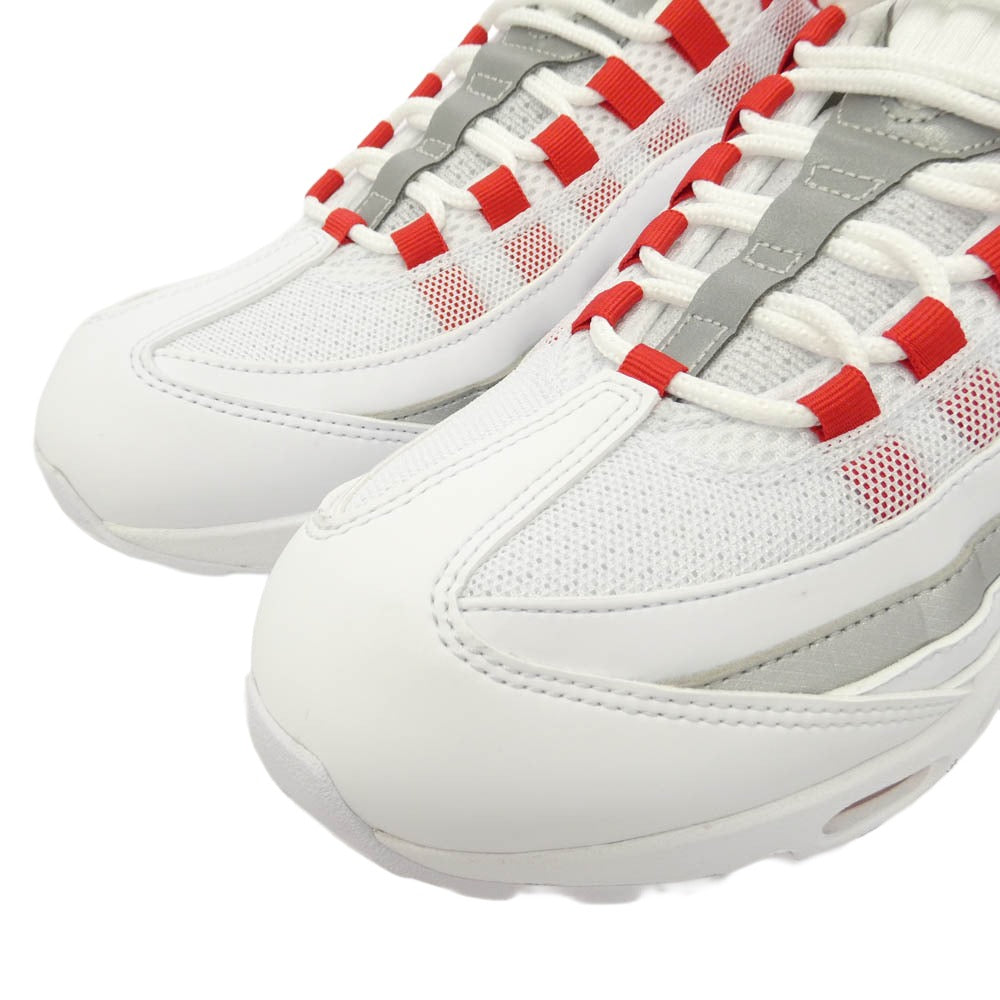 NIKE ナイキ IQ0176 100 Air Max 95 SE Big Bubble England エアマックス ビッグバブル イングランド ローカット スニーカー ホワイト系 レッド系 28cm【極上美品】【中古】