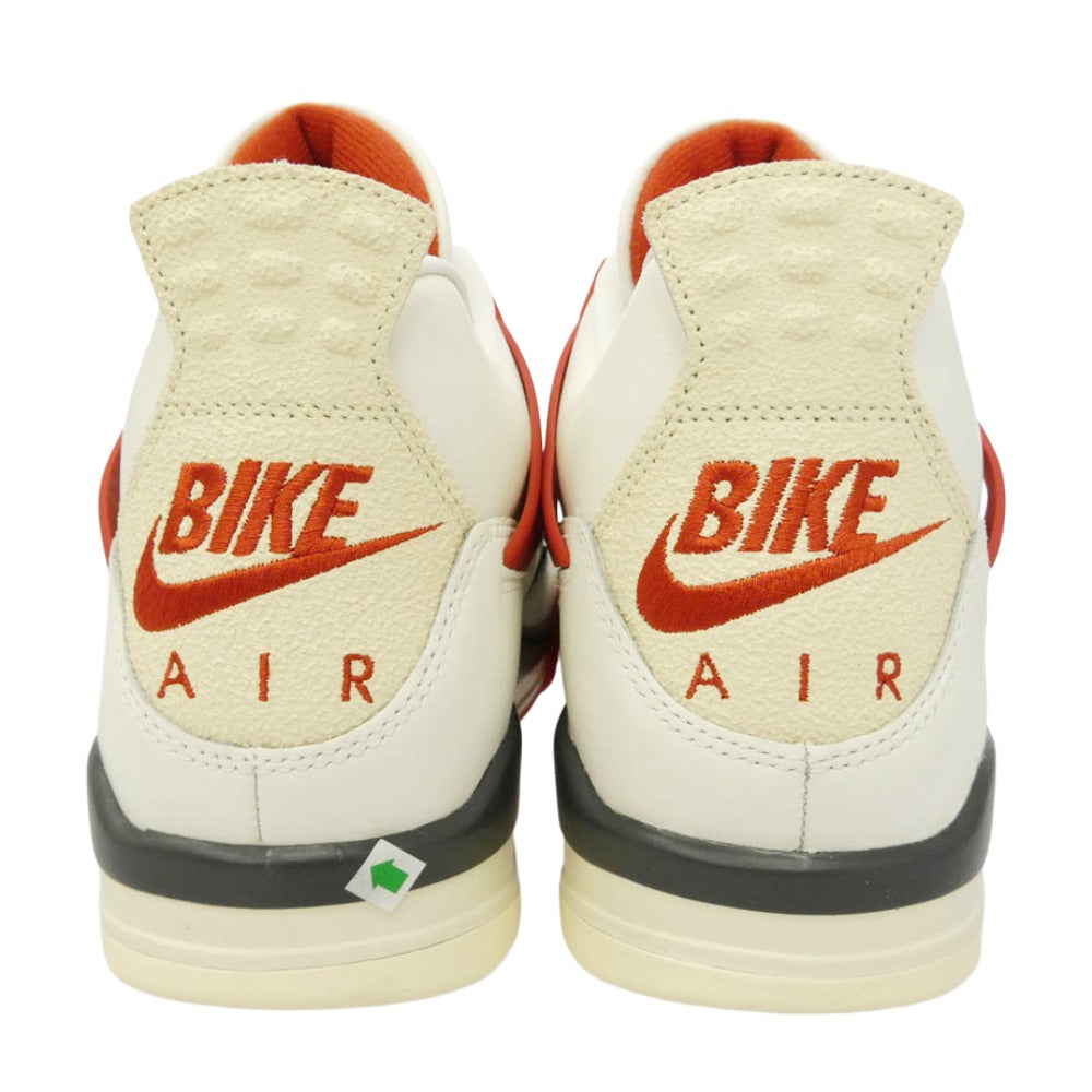 NIKE AIR JORDAN ナイキ ジョーダン IQ8055-100 ×Nigel Sylvester Air Jordan 4 Brick After Brick AJ4 ナイジェル・シルベスター ブリックアフターブリック ハイカット スニーカー ホワイト系 レッド系 28cm【新古品】【未使用】【中古】
