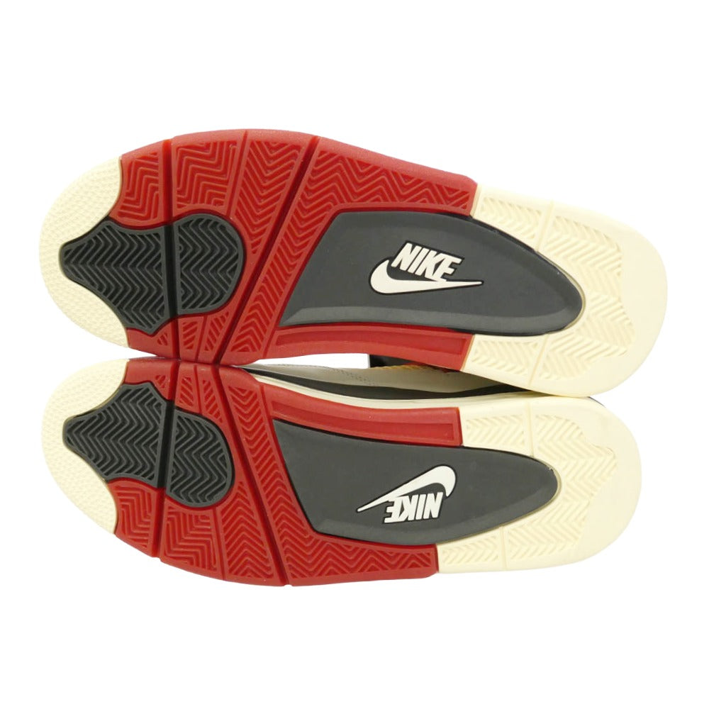NIKE AIR JORDAN ナイキ ジョーダン IQ8055-100 ×Nigel Sylvester Air Jordan 4 Brick After Brick AJ4 ナイジェル・シルベスター ブリックアフターブリック ハイカット スニーカー ホワイト系 レッド系 28cm【新古品】【未使用】【中古】