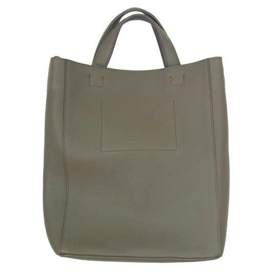 タイム 50525061001 NATURAL SHRINK LEATHER TOTE BAG ナチュラルシュリンク レザートートバッグ グレー系【中古】
