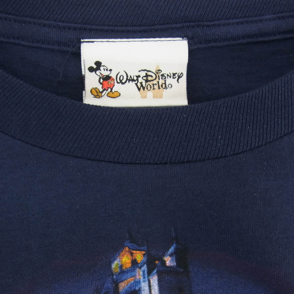ヴィンテージ 90s~00s USA製 Disney Tower of Terror ディズニー タワーオブ テラー 半袖Tシャツ ネイビー系 L【中古】