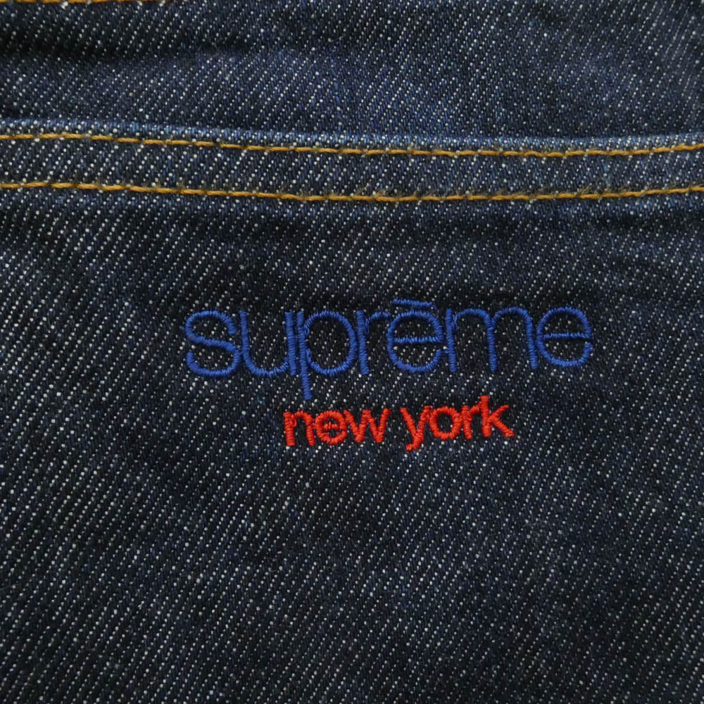 Supreme シュプリーム Rigid Baggy Selvedge Jean リジット バギー セルビッジ ジーンズ デニムパンツ インディゴブルー系 32【中古】
