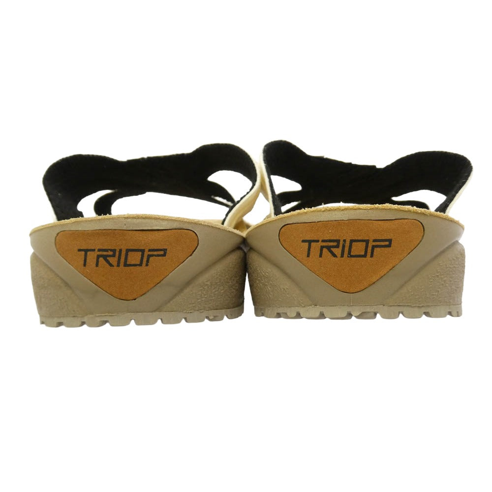 トリオプ API コンフォート サンダル ホワイト系 26cm【美品】【中古】
