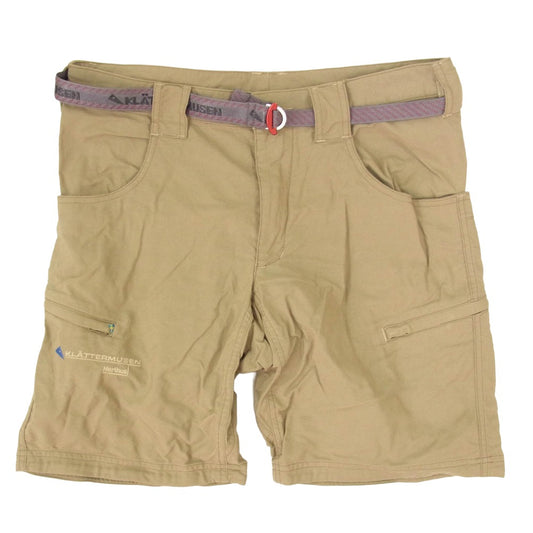 KLATTERMUSEN クレッタルムーセン Nerthus Shorts ネルサス ベルト ショーツ ハーフ パンツ カーキ系 S【中古】