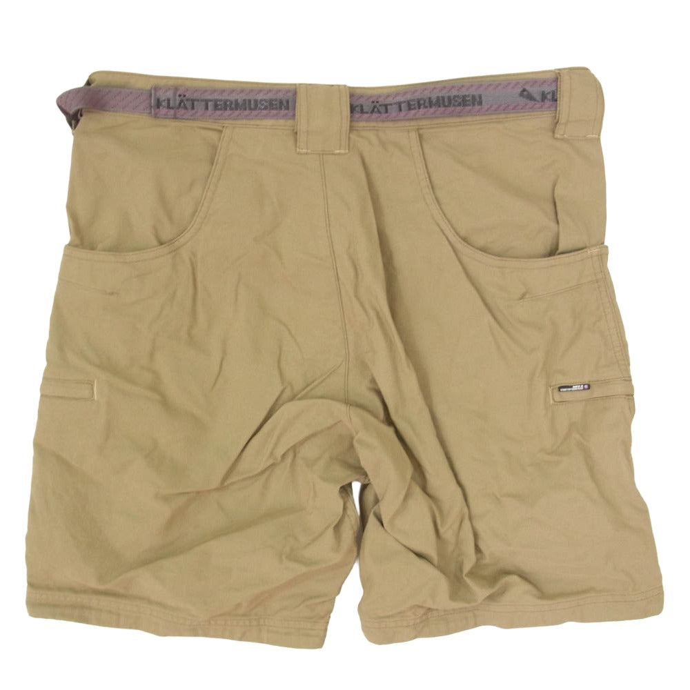 KLATTERMUSEN クレッタルムーセン Nerthus Shorts ネルサス ベルト ショーツ ハーフ パンツ カーキ系 S【中古】