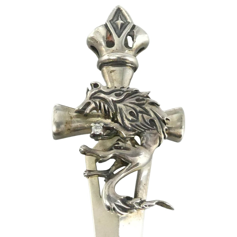 WOLFMAN B.R.S ウルフマンブラザーズ ホワイト ファング ロングブレード ペンダントトップ シルバー系【中古】