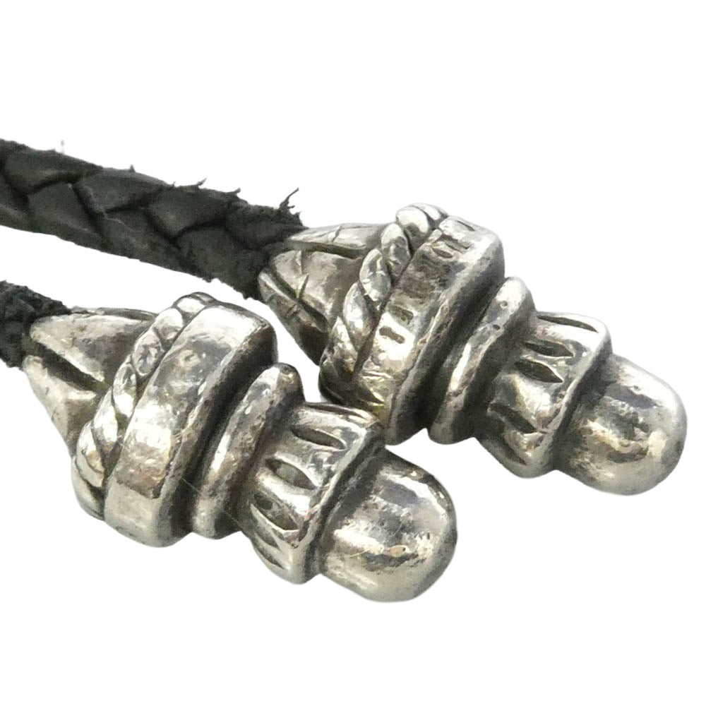 CHROME HEARTS クロムハーツ（原本無） CH CRS SML BC スモール CHクロス レザーブレード ボロチップ ネックレス シルバー系 ブラック系【中古】
