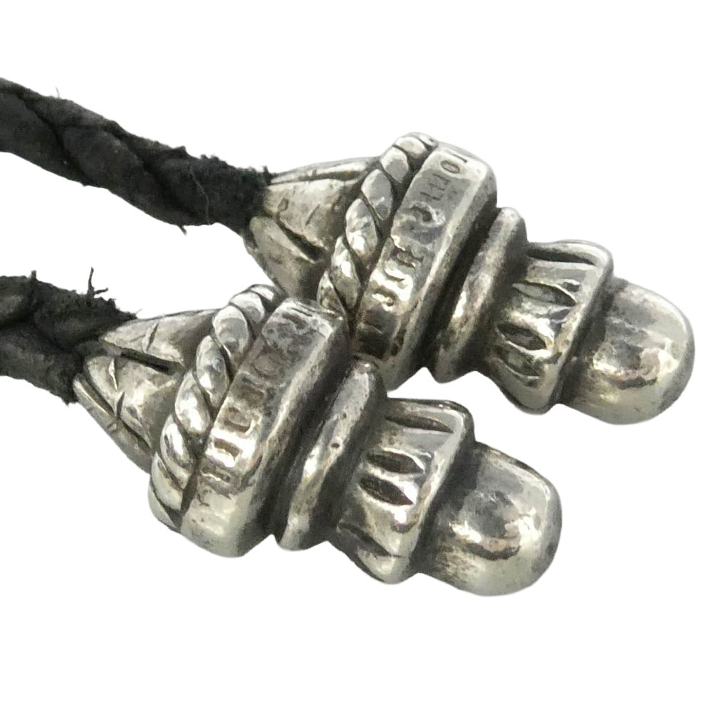 CHROME HEARTS クロムハーツ（原本無） CH CRS SML BC スモール CHクロス レザーブレード ボロチップ ネックレス シルバー系 ブラック系【中古】
