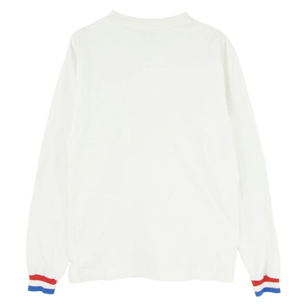 モアアバウトレス トリコリブ ポケット Tシャツ 長袖 ホワイト系 M【中古】