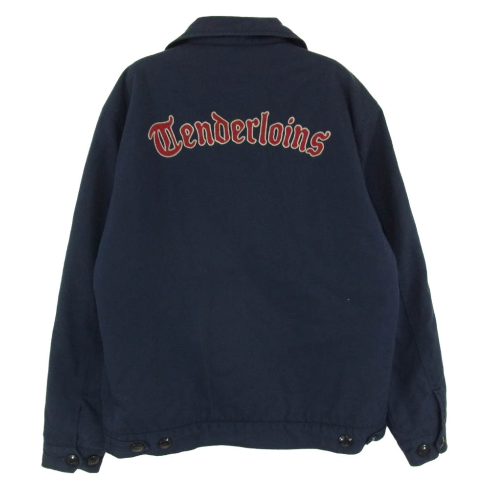 TENDERLOIN テンダーロイン T-WORK JKT 刺? ツイル ワーク ジャケット ネイビー系 S【中古】