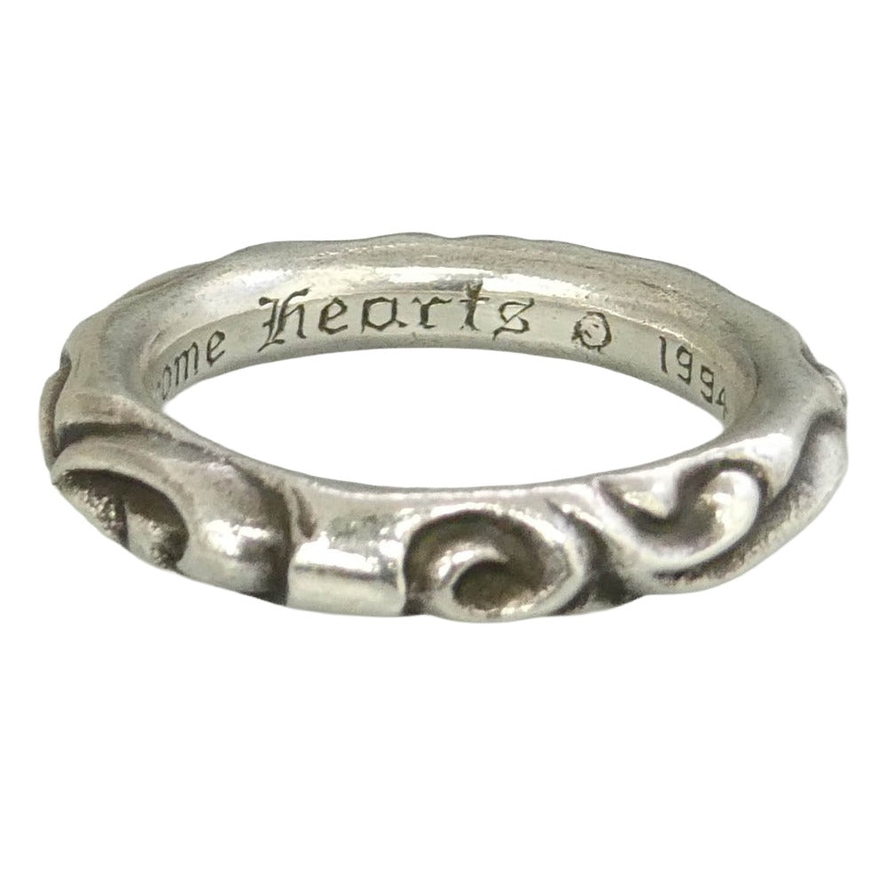 CHROME HEARTS クロムハーツ（原本無） SCRL BAND スクロールバンド リング シルバー系 21号【中古】