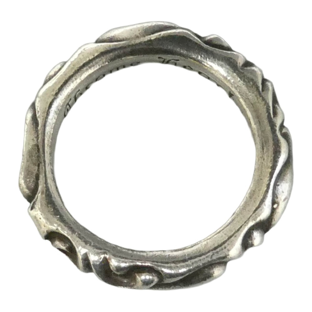 CHROME HEARTS クロムハーツ（原本無） SCRL BAND スクロールバンド リング シルバー系 21号【中古】