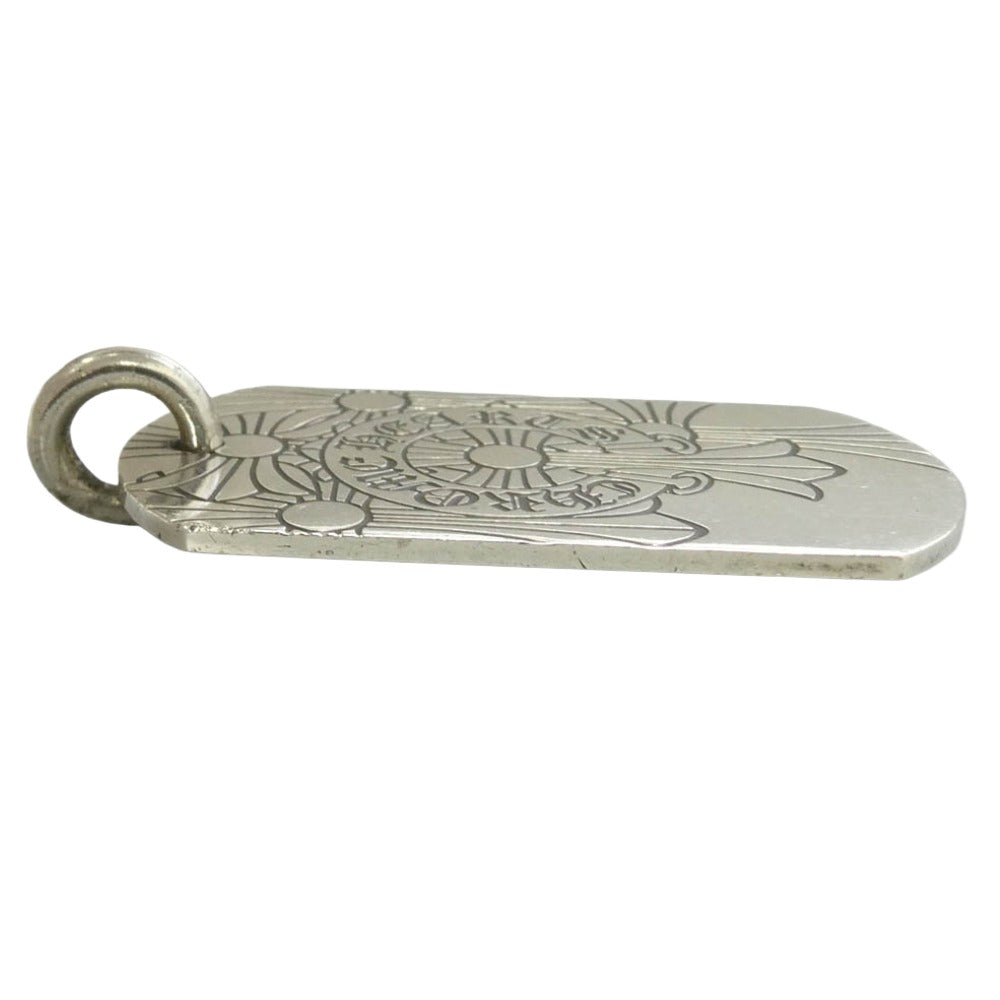 CHROME HEARTS クロムハーツ（原本無） D TAG LRG GOD BLESS ゴッドブレス ドッグタグ ラージ ペンダントトップ シルバー系【中古】