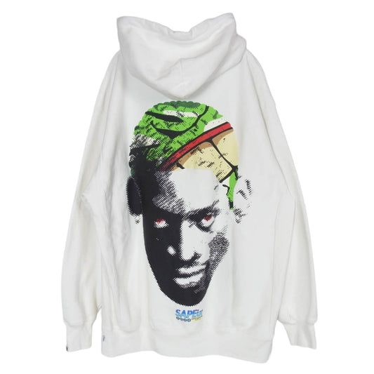 SAPEUR サプール 24SS 501-0660 DIVINE DRAGON HEAD HOODIE ロッドマン ディバイン ドラゴン ヘド フーディー パーカー ホワイト系 XL【中古】
