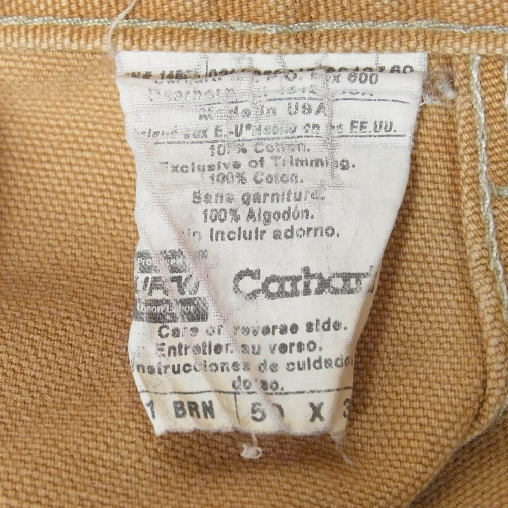Carhartt カーハート ダック ダブルニー ペインター ワーク パンツ ベージュ系 50x30【中古】