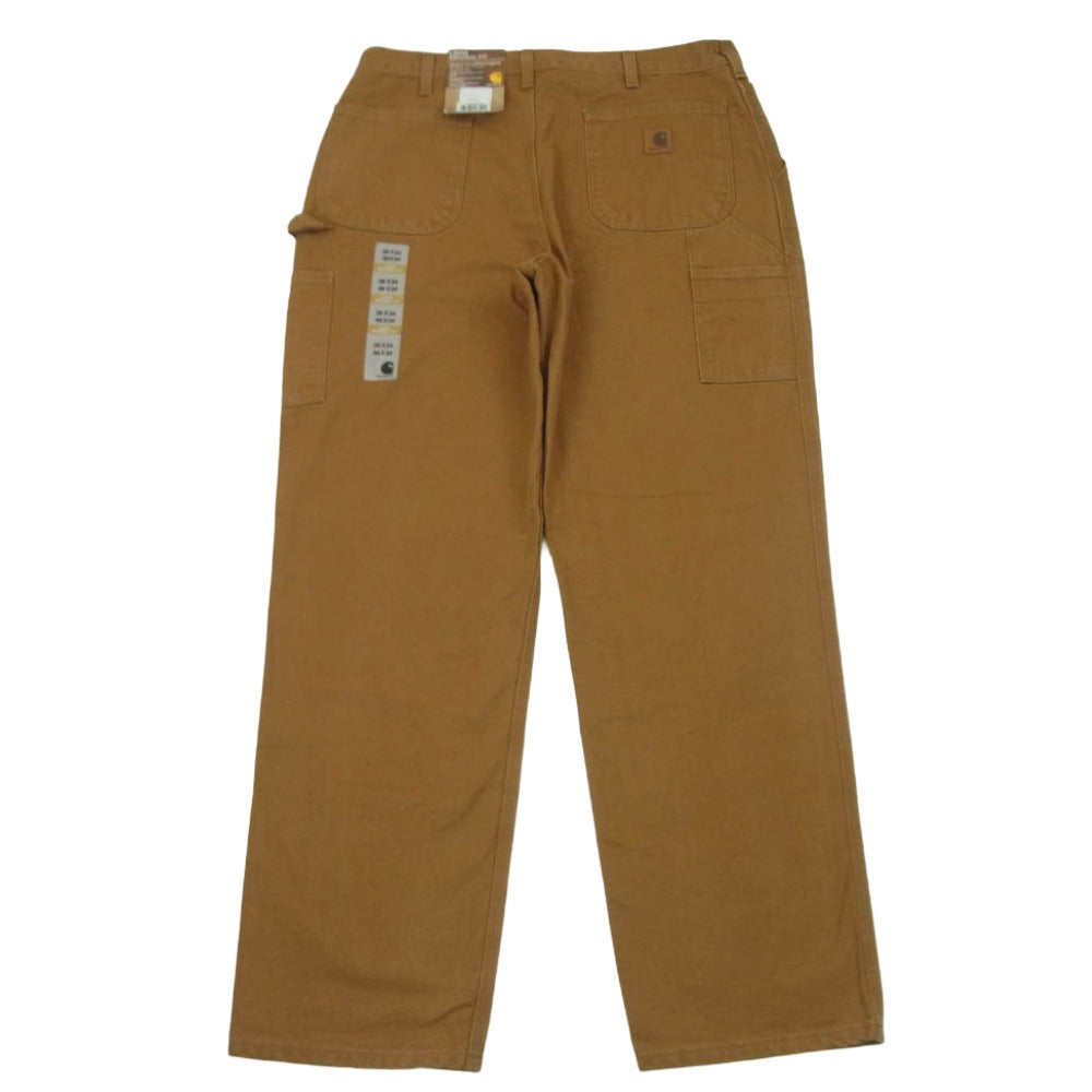 Carhartt カーハート 18年製 Washed Duck Work Dungaree ウォッシュド ダック ペインター パンツ ブラウン系 36 × 34【新古品】【未使用】【中古】