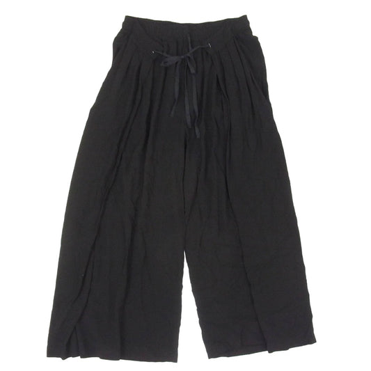 アレキサンドラ・ムーラ レーヨン レイヤード ワイド パンツ ブラック系 S【中古】