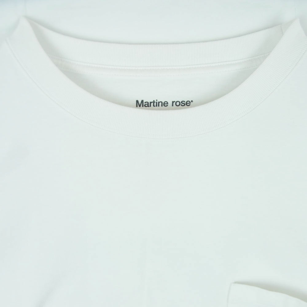 マーティン ローズ 胸ロゴ バッグプリント ポケット ロング スリーブ 長袖 カットソー ホワイト系 M【中古】