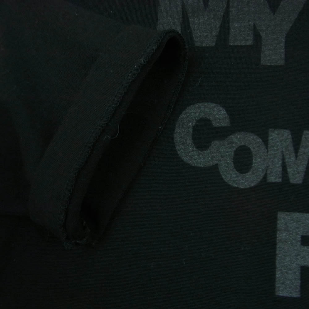 COMME des GARCONS コムデギャルソン PH-T055 AD2011 本ライン MY ENERGY COMES FROM FREEDOM プリント ウール 長袖 カットソー ブラック系 M【中古】