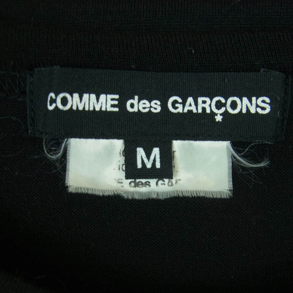 COMME des GARCONS コムデギャルソン PH-T055 AD2011 本ライン MY ENERGY COMES FROM FREEDOM プリント ウール 長袖 カットソー ブラック系 M【中古】