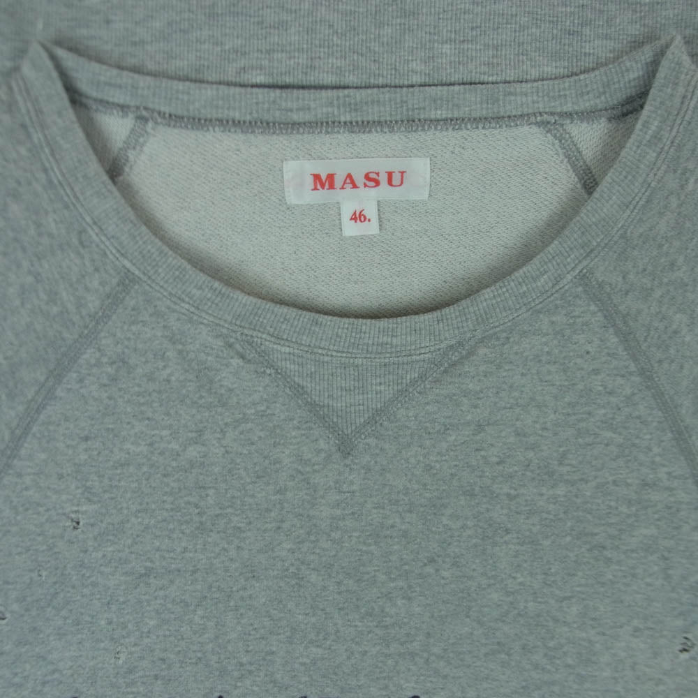 エムエーエスユー MMSS-CS0323 NEVERLAND SHORT SLEEVE SWEATSHIRT 半袖 スウェット カットソー グレー系 46【中古】