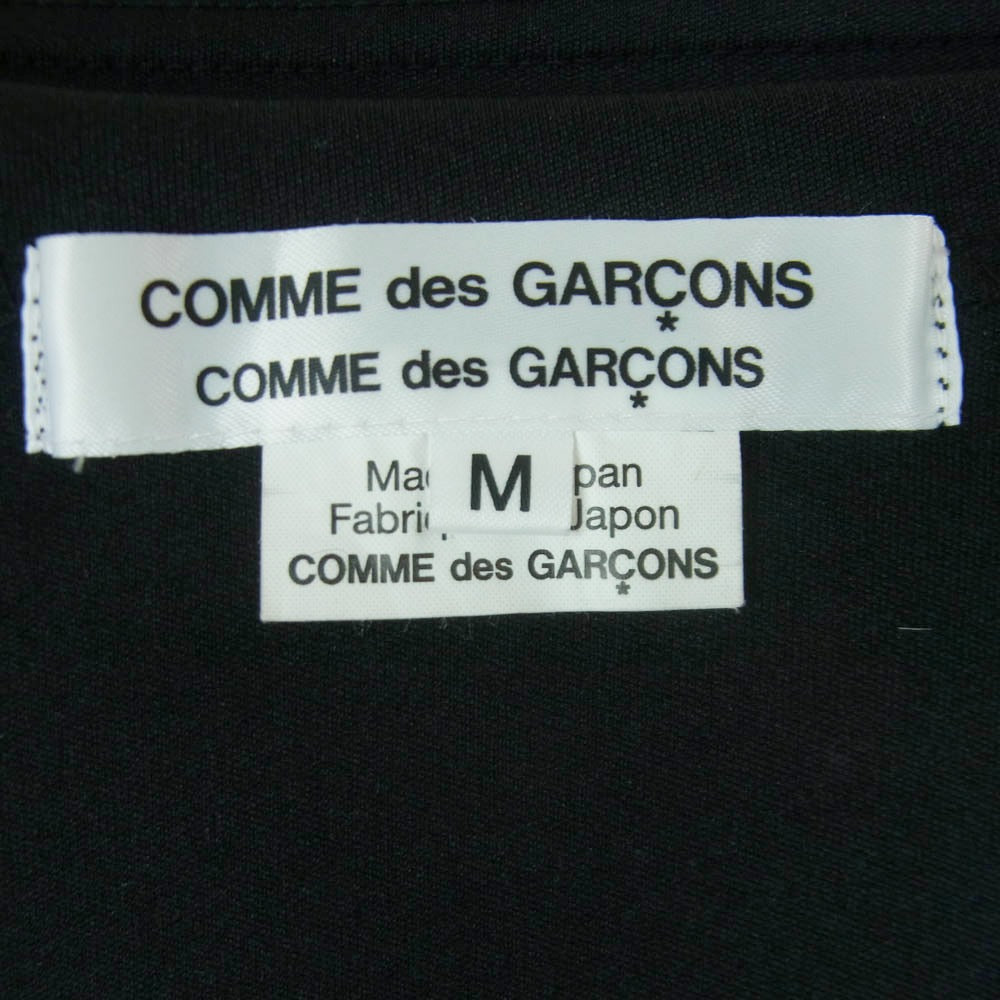 COMME des GARCONS コムデギャルソン RF-T001 AD2020 コムコム フリル ポリエステル 長袖 カットソー ブラック系 M【中古】