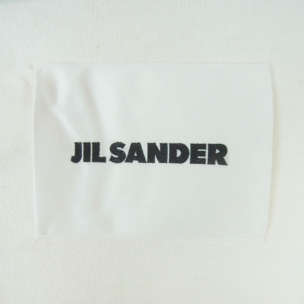 JIL SANDER ジルサンダー JSMU707045 MU248708 フロント ロゴ プリント オーバーサイズ Tシャツ 半袖 カットソー ホワイト系 アイボリー系 XL【中古】