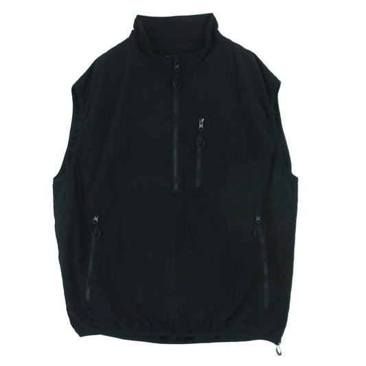 COMME des GARCONS HOMME コムデギャルソンオム 25SS HO-V002 NYLON TYPEWRITER PULLOVER VEST ナイロン タイプライター ベスト ブラック系 XL【中古】