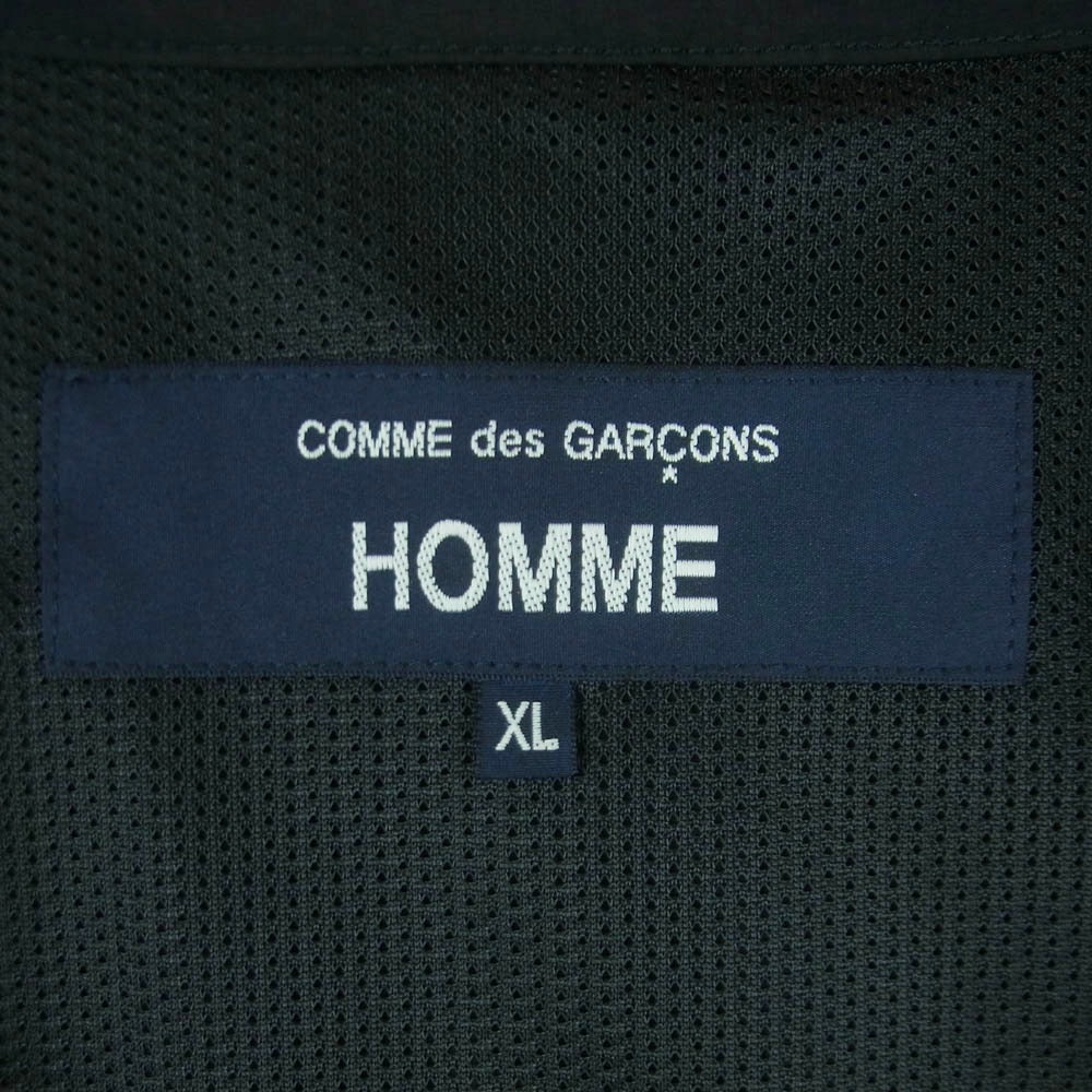 COMME des GARCONS HOMME コムデギャルソンオム 25SS HO-V002 NYLON TYPEWRITER PULLOVER VEST ナイロン タイプライター ベスト ブラック系 XL【中古】