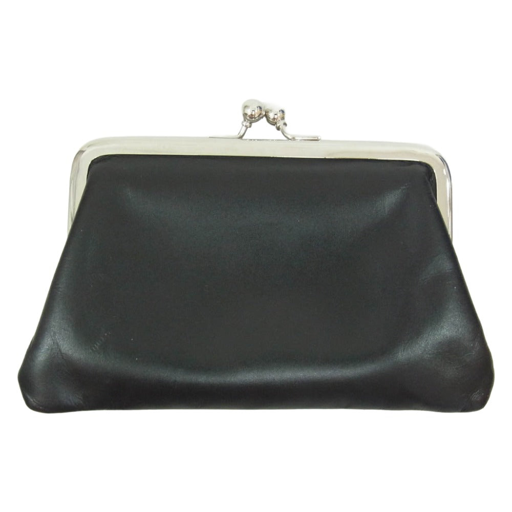COMME des GARCONS コムデギャルソン Wallet Kiss Clasp S がま口 ウォレット 財布 ブラック系【中古】