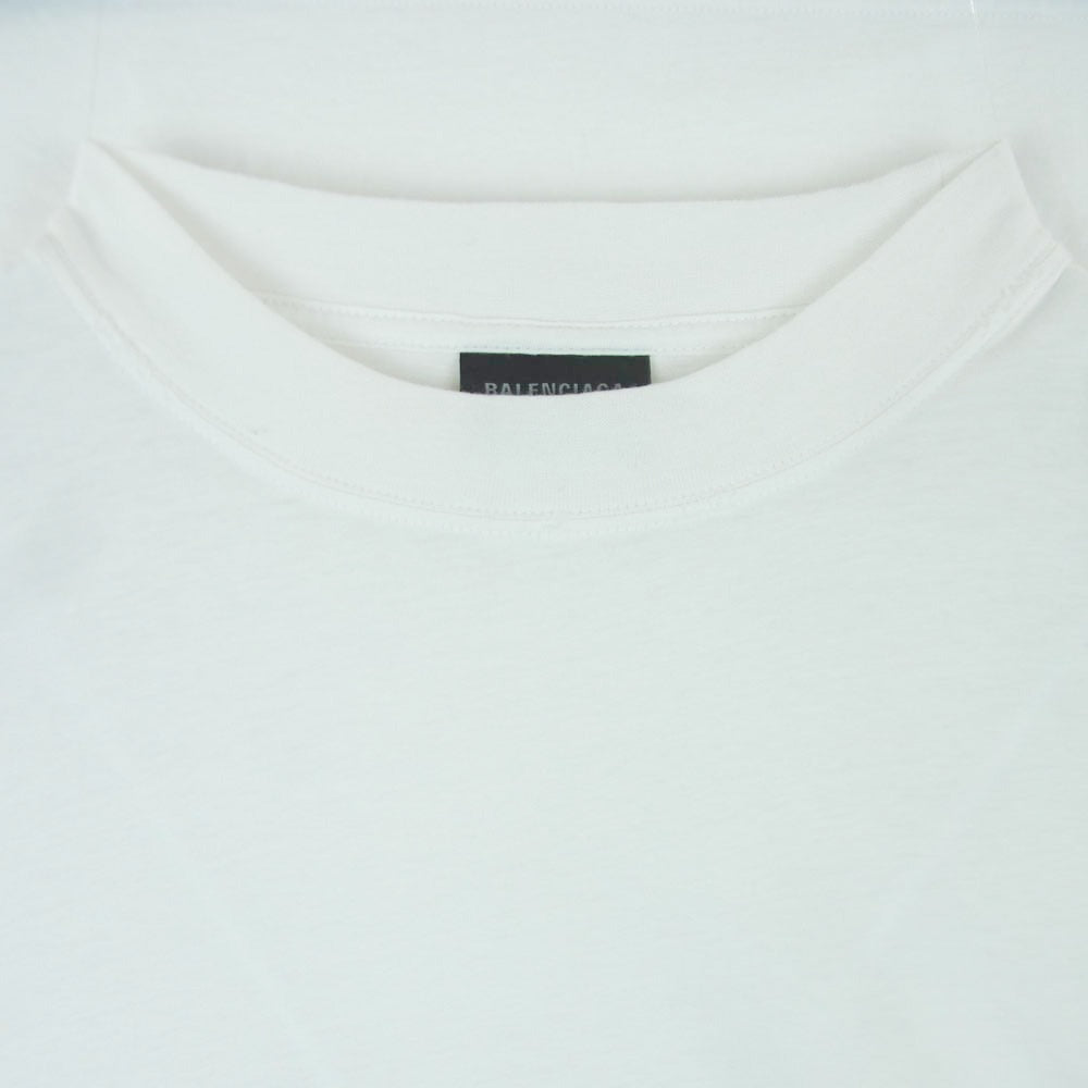 BALENCIAGA バレンシアガ 24SS 739027 TPVM3 Surf Long Sleeve Tee サーフ ロゴ ロングスリーブ Tシャツ 長袖 カットソー ホワイト系 1【中古】