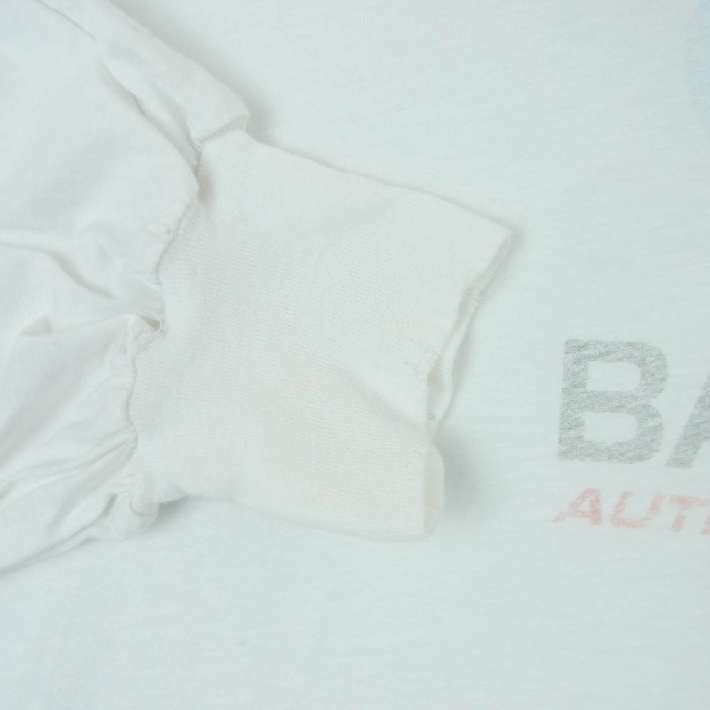 BALENCIAGA バレンシアガ 24SS 739027 TPVM3 Surf Long Sleeve Tee サーフ ロゴ ロングスリーブ Tシャツ 長袖 カットソー ホワイト系 1【中古】
