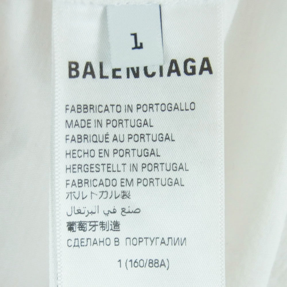 BALENCIAGA バレンシアガ 24SS 739027 TPVM3 Surf Long Sleeve Tee サーフ ロゴ ロングスリーブ Tシャツ 長袖 カットソー ホワイト系 1【中古】