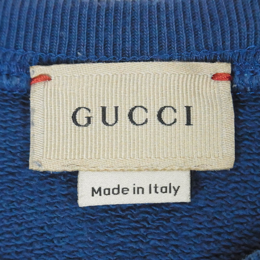 GUCCI グッチ 653687 XJDLN ベビー キッズ ベア スウェット トレーナー ネイビー系 18/24m【中古】