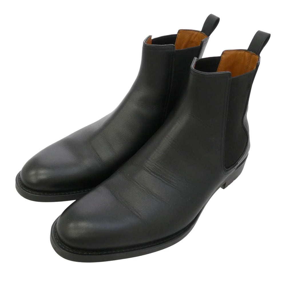 BALLY バリー ALAN 0/290 サイドゴア レザー ブーツ ブラック系 EU7.5【中古】