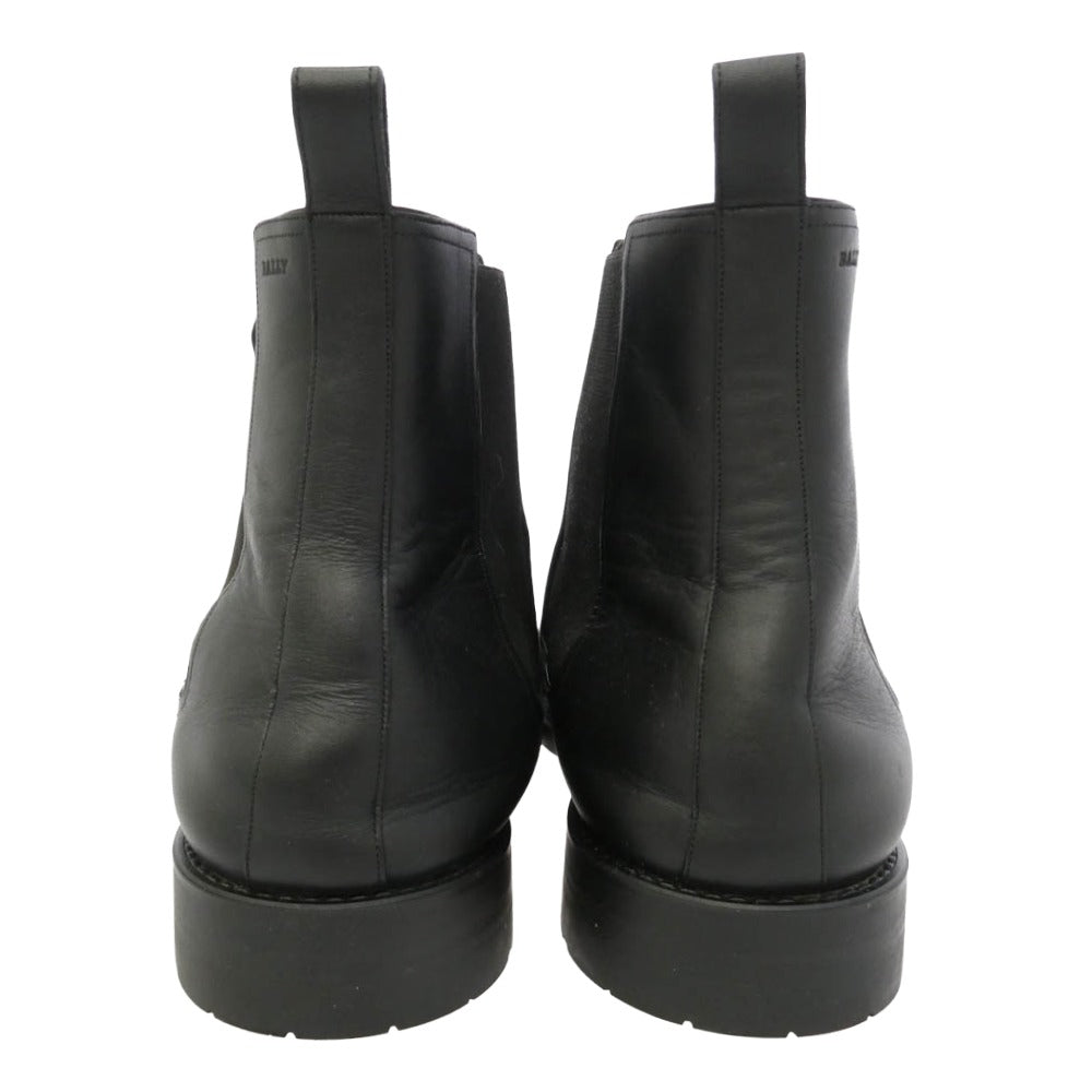 BALLY バリー ALAN 0/290 サイドゴア レザー ブーツ ブラック系 EU7.5【中古】