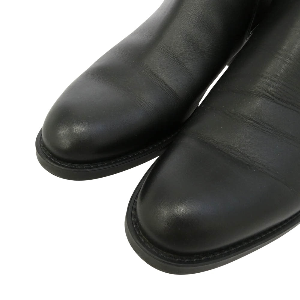 BALLY バリー ALAN 0/290 サイドゴア レザー ブーツ ブラック系 EU7.5【中古】
