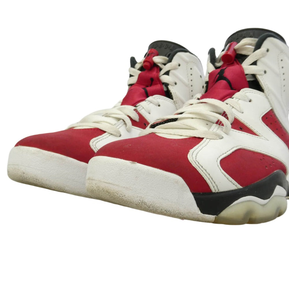 NIKE ナイキ CT8529-106 Air Jordan 6 Carmine エアジョーダン6 カーマイン ハイカットスニーカー レッド系 ホワイト系 26.5cm【中古】
