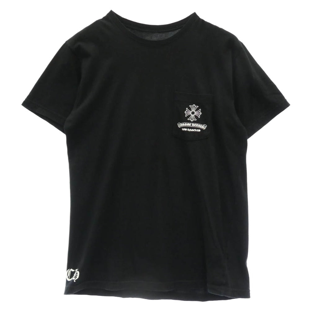 CHROME HEARTS クロムハーツ（原本無） Los Angeles Limited Back Scroll CH Plus Tee ロサンゼルス限定 バックスクロール CHプラス 半袖 Tシャツ カットソー ブラック系 L【中古】